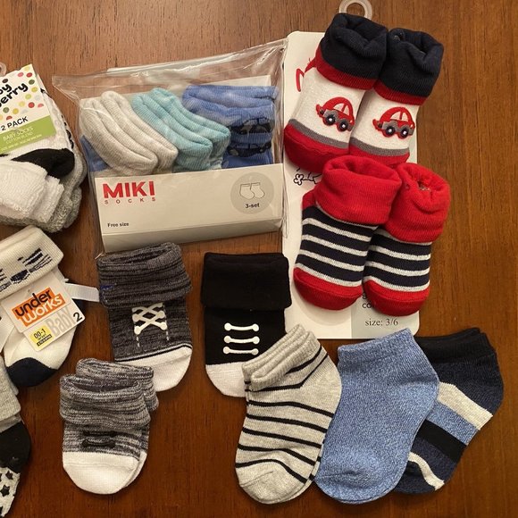 BRAND NEW Baby Boy 0-3 3-6 Months Socks Bundles - Picture 3 of 3